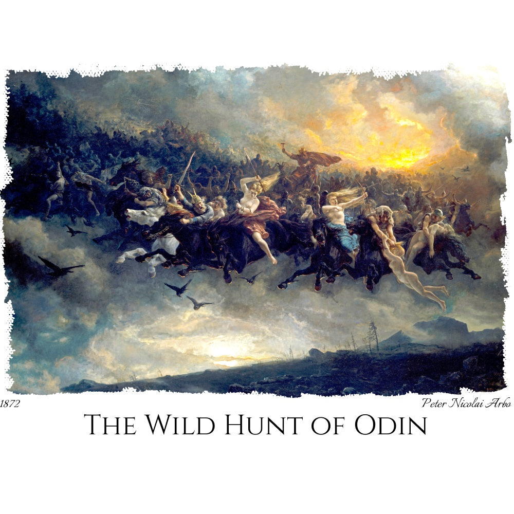 The Wild Hunt of Odin - Fine Art T-Shirt