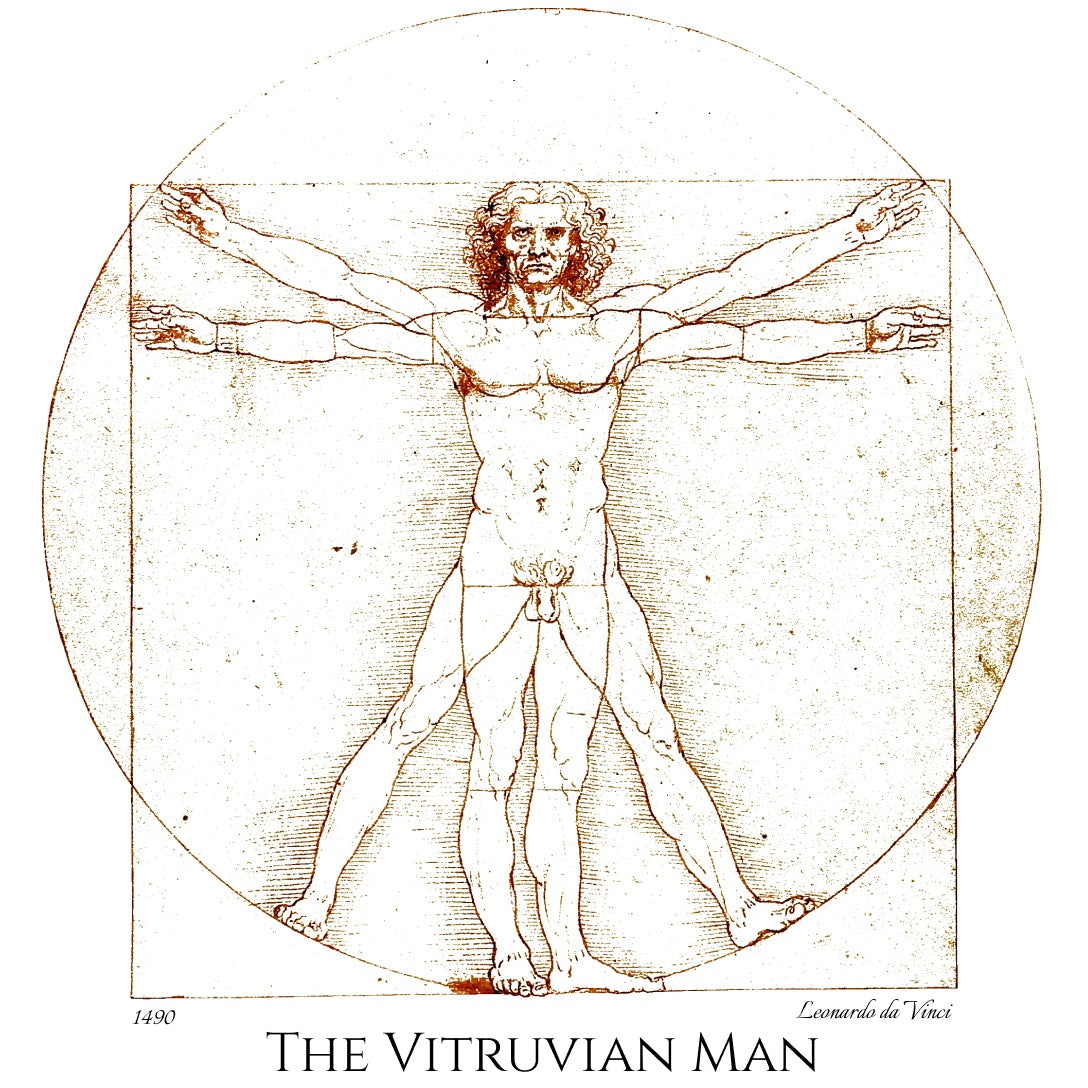 The Vitruvian Man - Fine Art T-Shirt