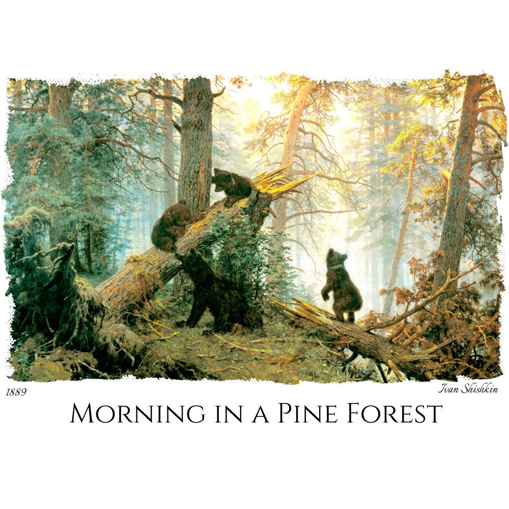 Morning in a Pine Forest - Fine Art T-Shirt