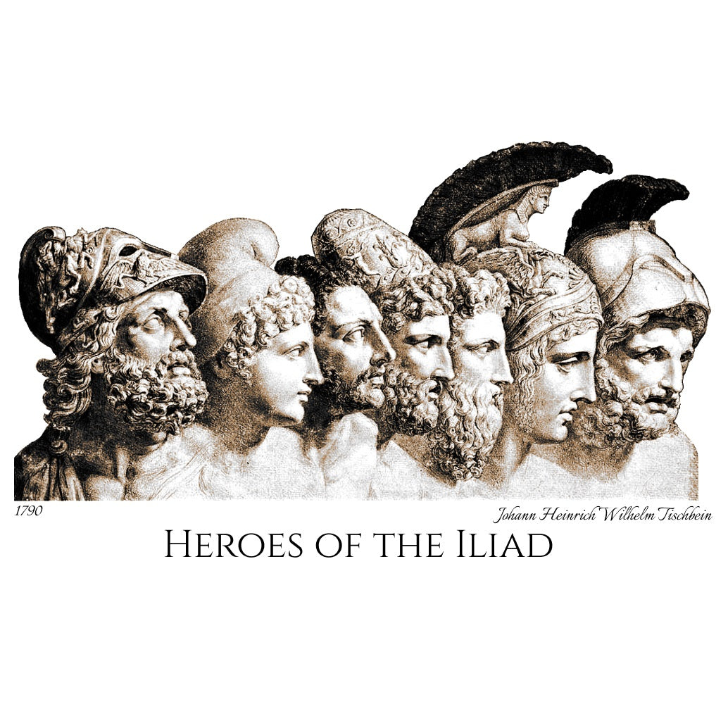 Heroes of the Iliad - Fine Art T-Shirt