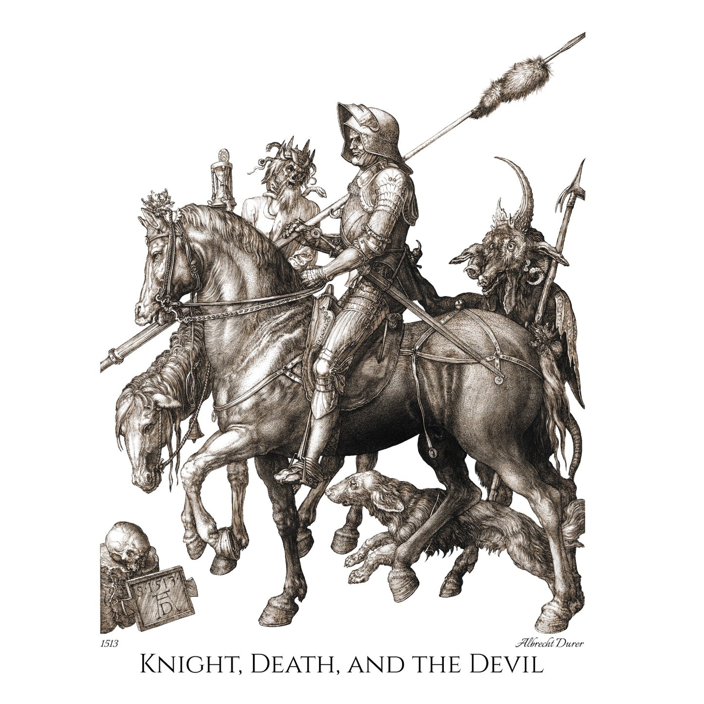 Knight, Death, and the Devil - Fine Art T-Shirt