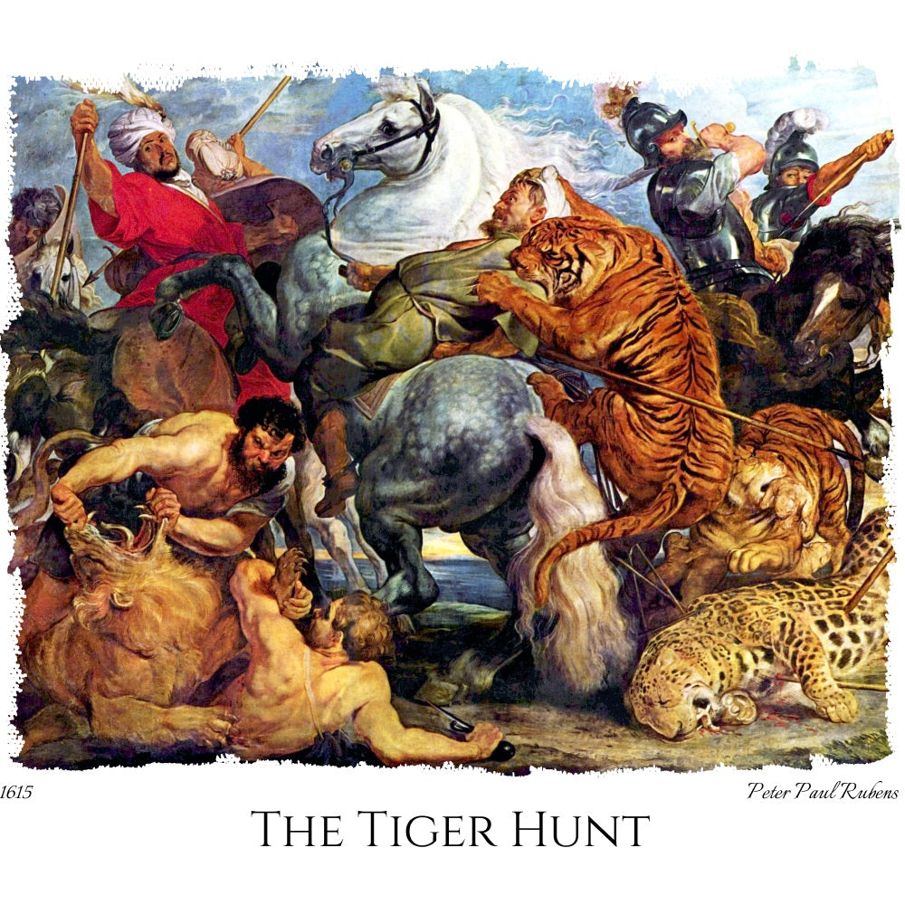 The Tiger Hunt - Fine Art T-Shirt