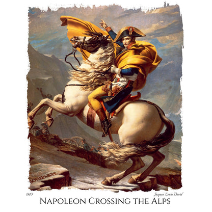 Napoleon Crossing the Alps - Fine Art T-Shirt