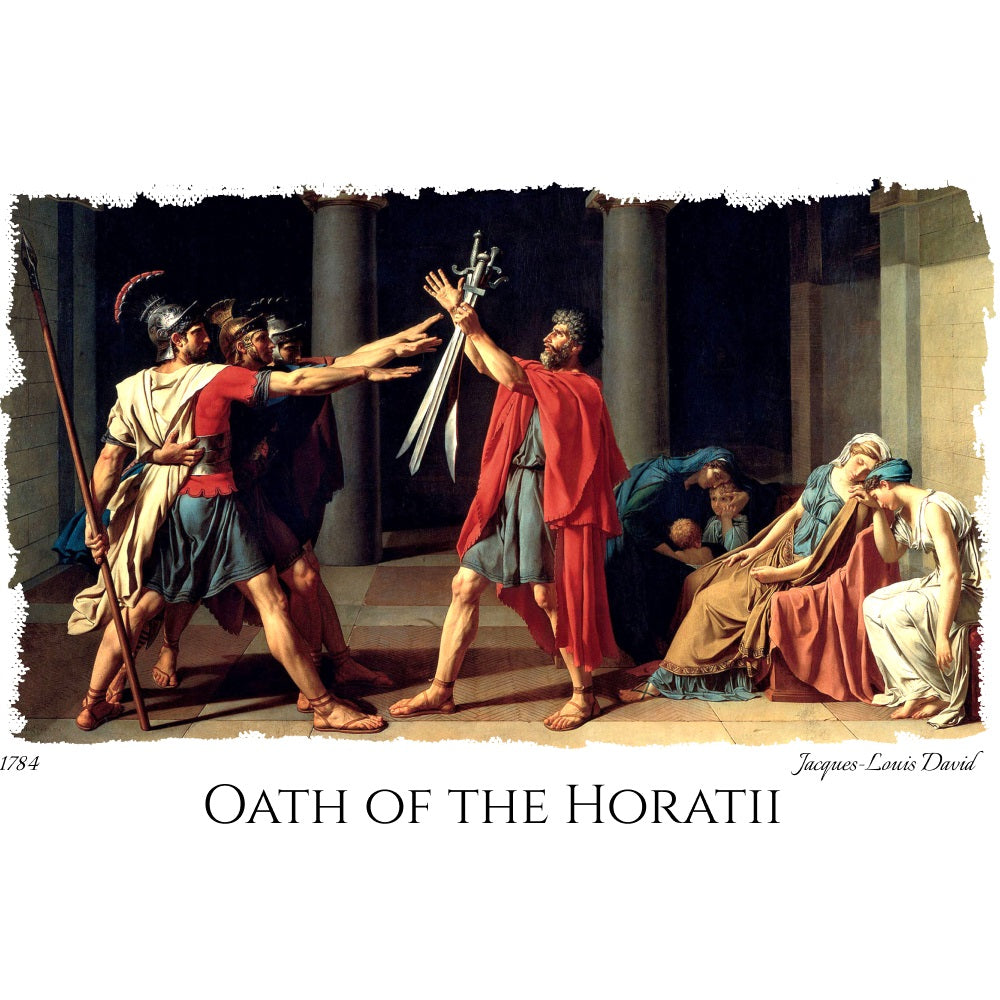 Oath of the Horatii - Fine Art T-Shirt