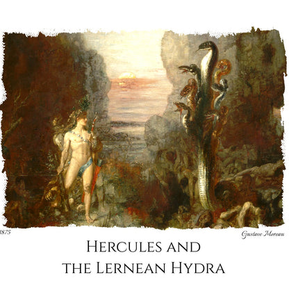 Hercules and the Lernean Hydra - Fine Art T-Shirt