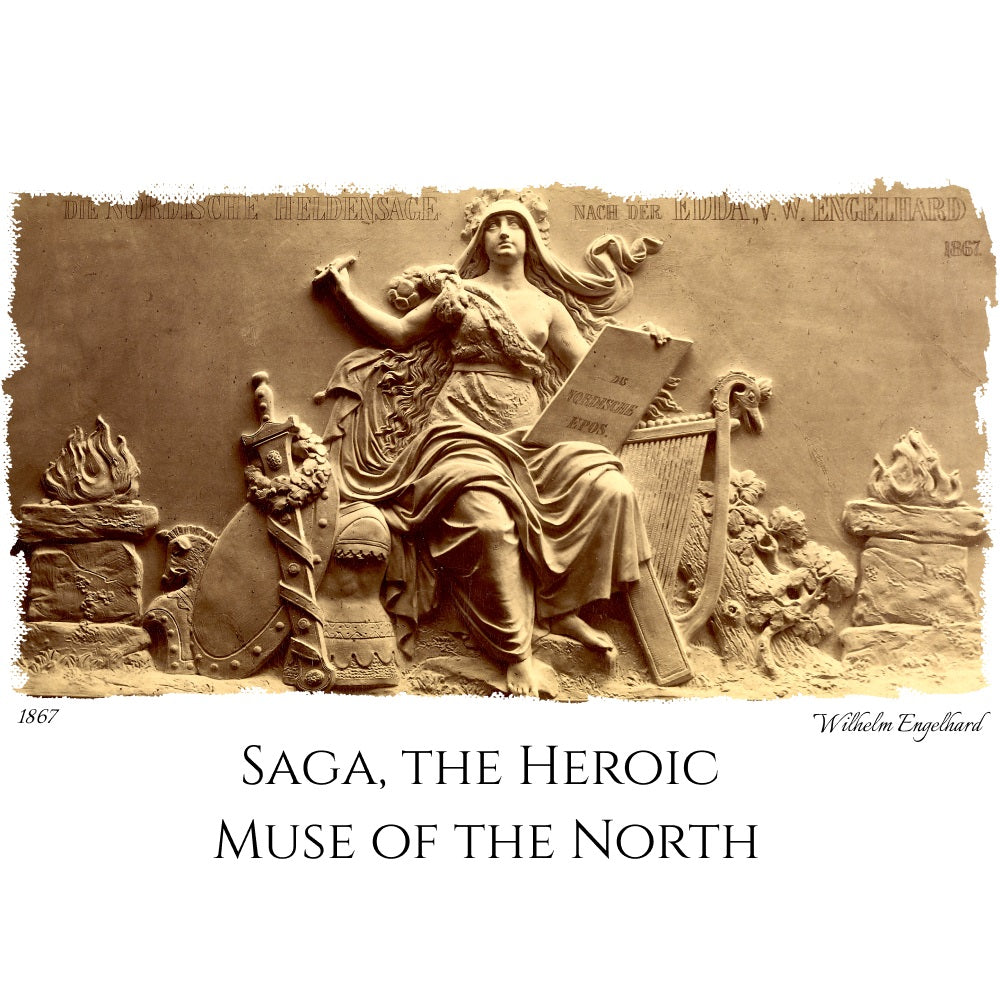 Saga, the Heroic Muse of the North - Fine Art T-Shirt