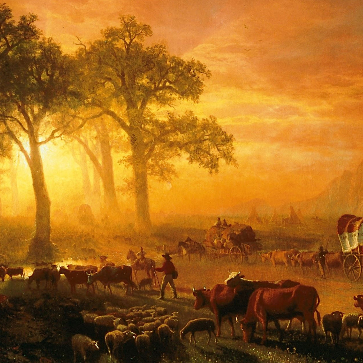 Emigrants Crossing the Plains - Canvas Wrap