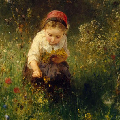 Girl in a Field - Canvas Wrap