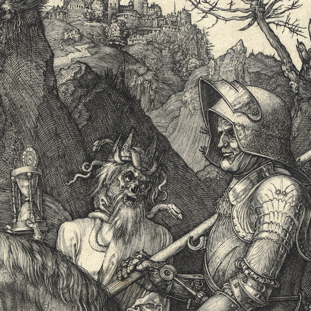 Knight, Death, and the Devil - Canvas Wrap