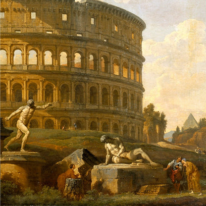 Roman Capriccio The Colosseum and Other Monuments - Canvas Wrap