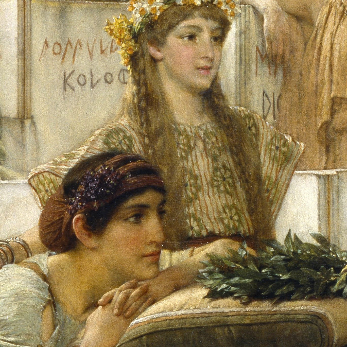 Sappho and Alcaeus - Canvas Wrap