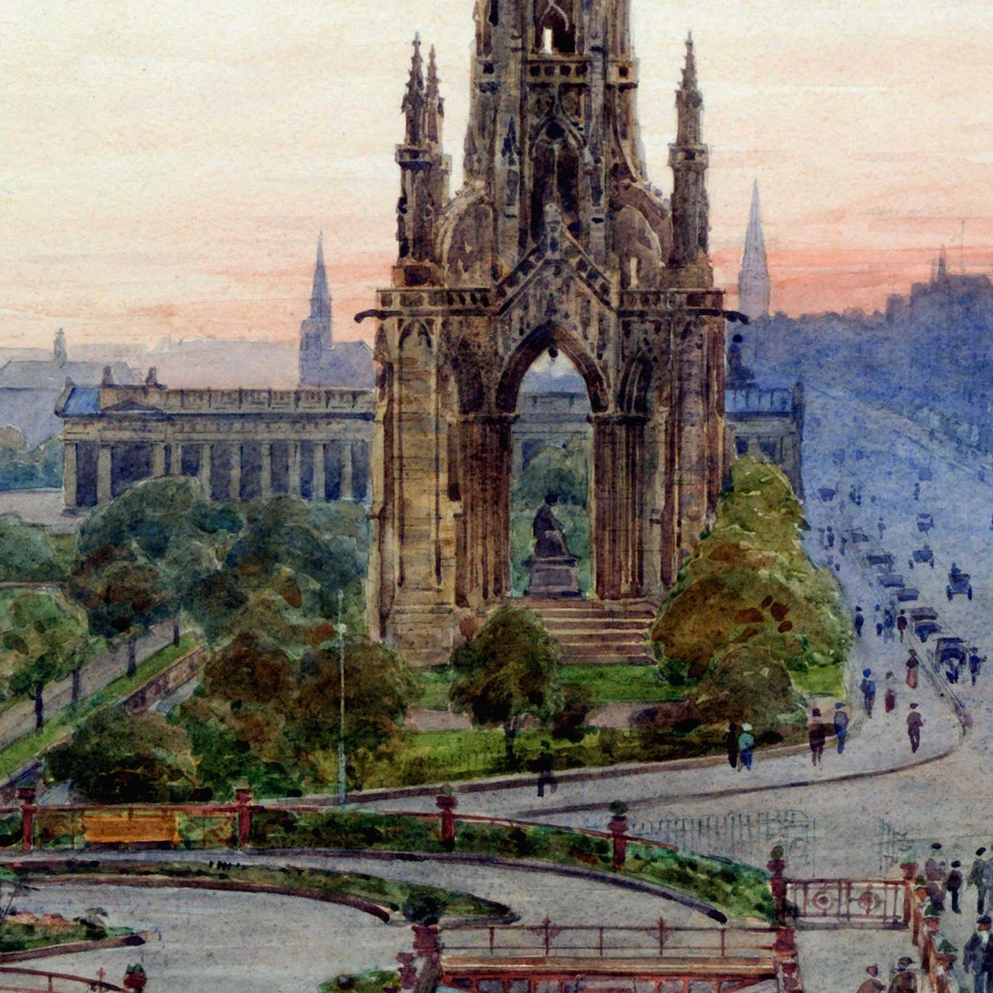Scott Monument - Canvas Wrap