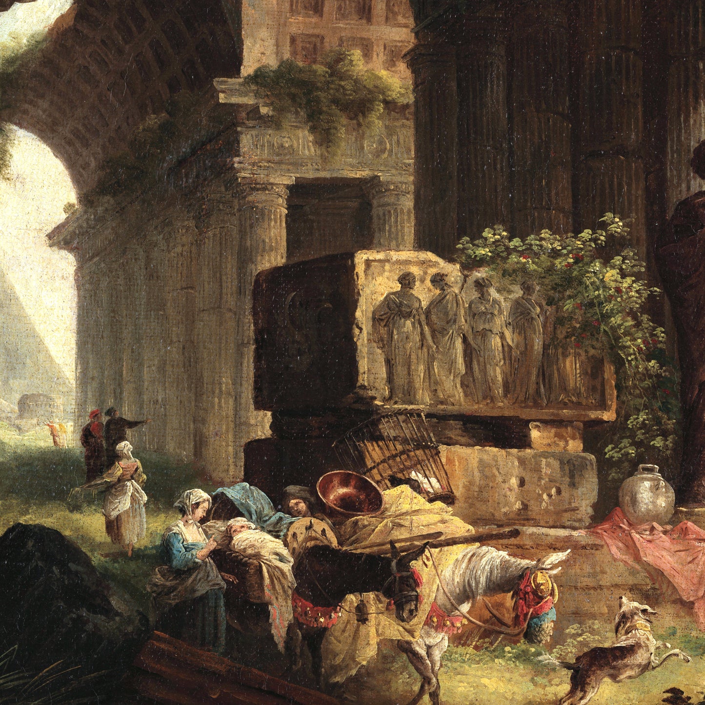 Temple in Ruins - Canvas Wrap