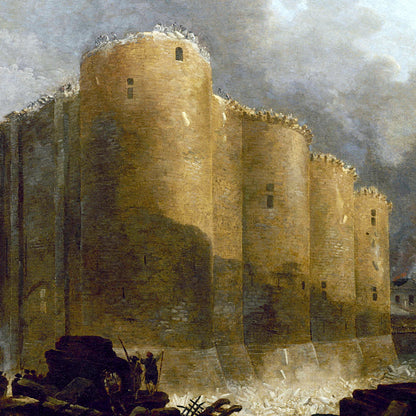 The Bastille in the first days of its demolition - Canvas Wrap