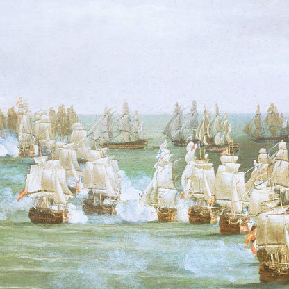 The Battle of Trafalgar, Beginning of the Action - Canvas Wrap