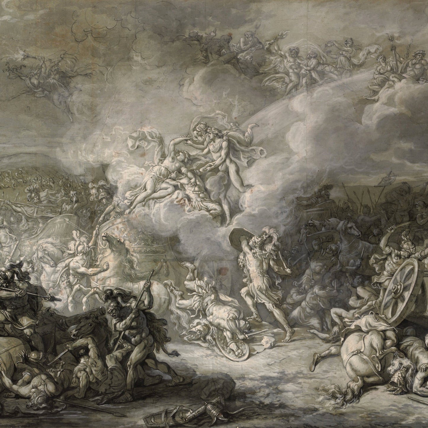 The Combat of Diomedes - Canvas Wrap