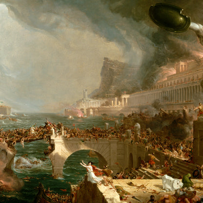 The Course of Empire, Destruction - Canvas Wrap