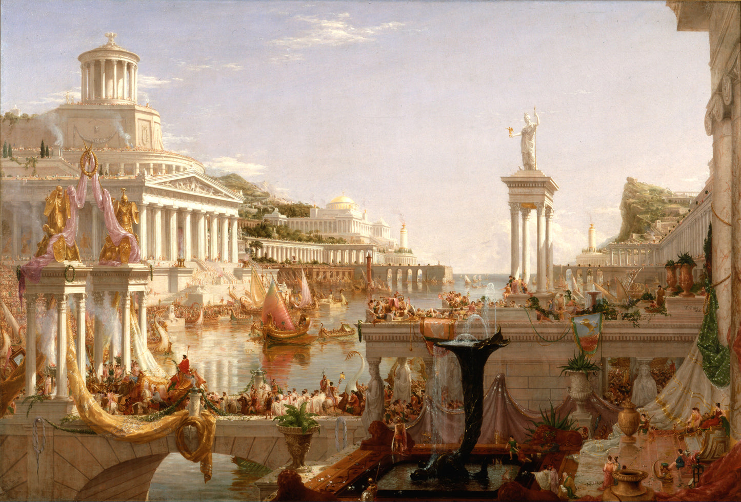 The Course of Empire, The Consummation - Metal Print
