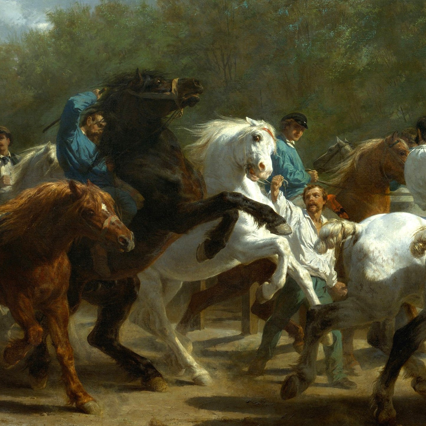 The Horse Fair - Canvas Wrap
