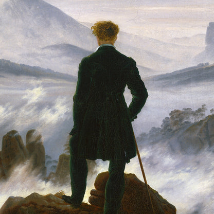 Wanderer Above the Sea of Fog - Metal Print