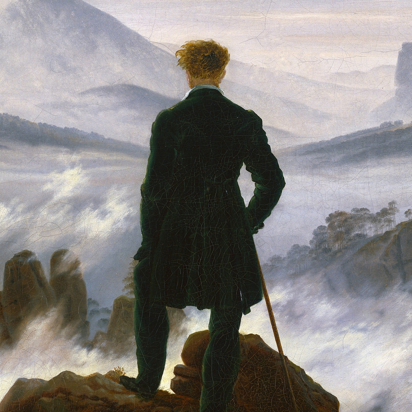 Wanderer above the Sea of Fog - Canvas Wrap