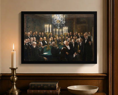 a meeting in the royal danish academy of sciences and letters fc 12x18 black