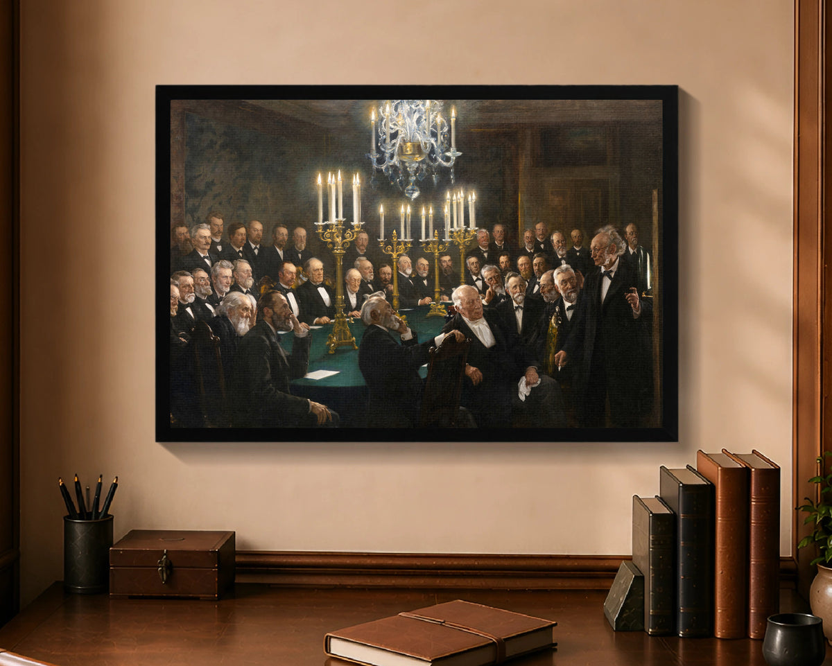 a meeting in the royal danish academy of sciences and letters fc 16x24 black