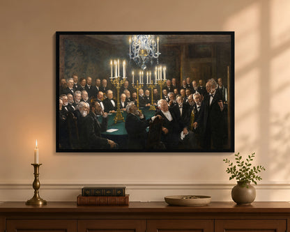 a meeting in the royal danish academy of sciences and letters fc 24x36 black