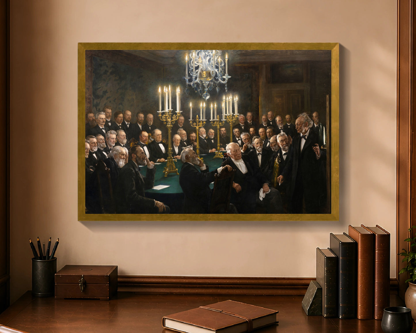 a meeting in the royal danish academy of sciences and letters fp 16x24 gold