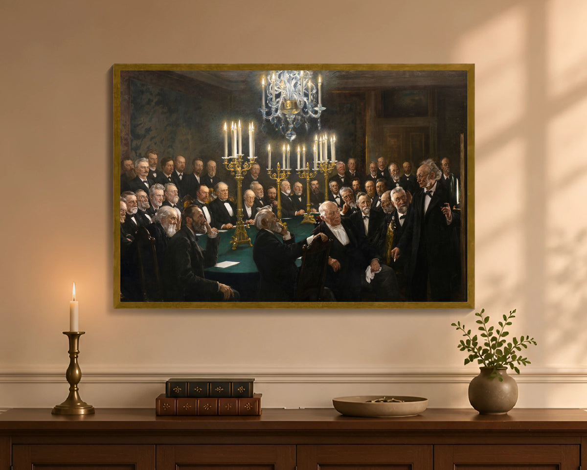 a meeting in the royal danish academy of sciences and letters fp 24x36 gold