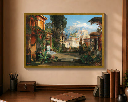 a view of an ancient city fp 16x24 gold