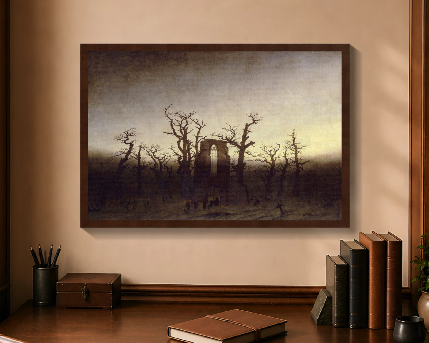 abbey in the oakwood fc 16x24 brown