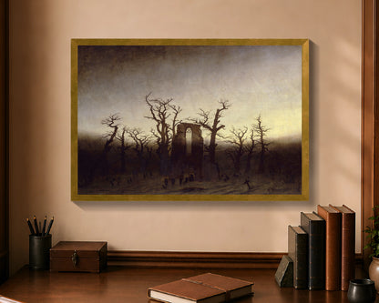 abbey in the oakwood fp 16x24 gold