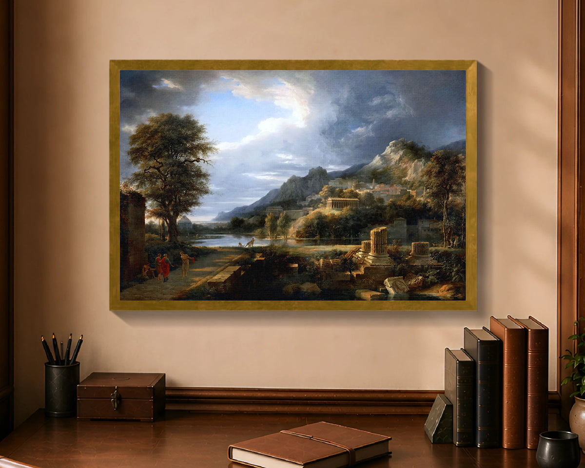 ancient city of agregento fc 16x24 gold