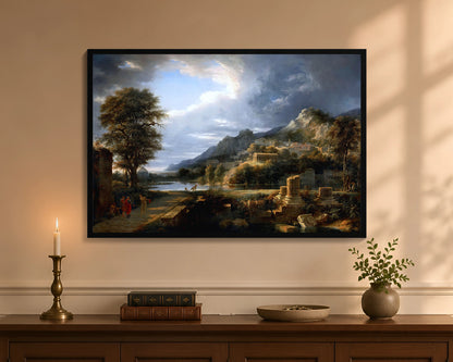 ancient city of agregento fp 24x36 black