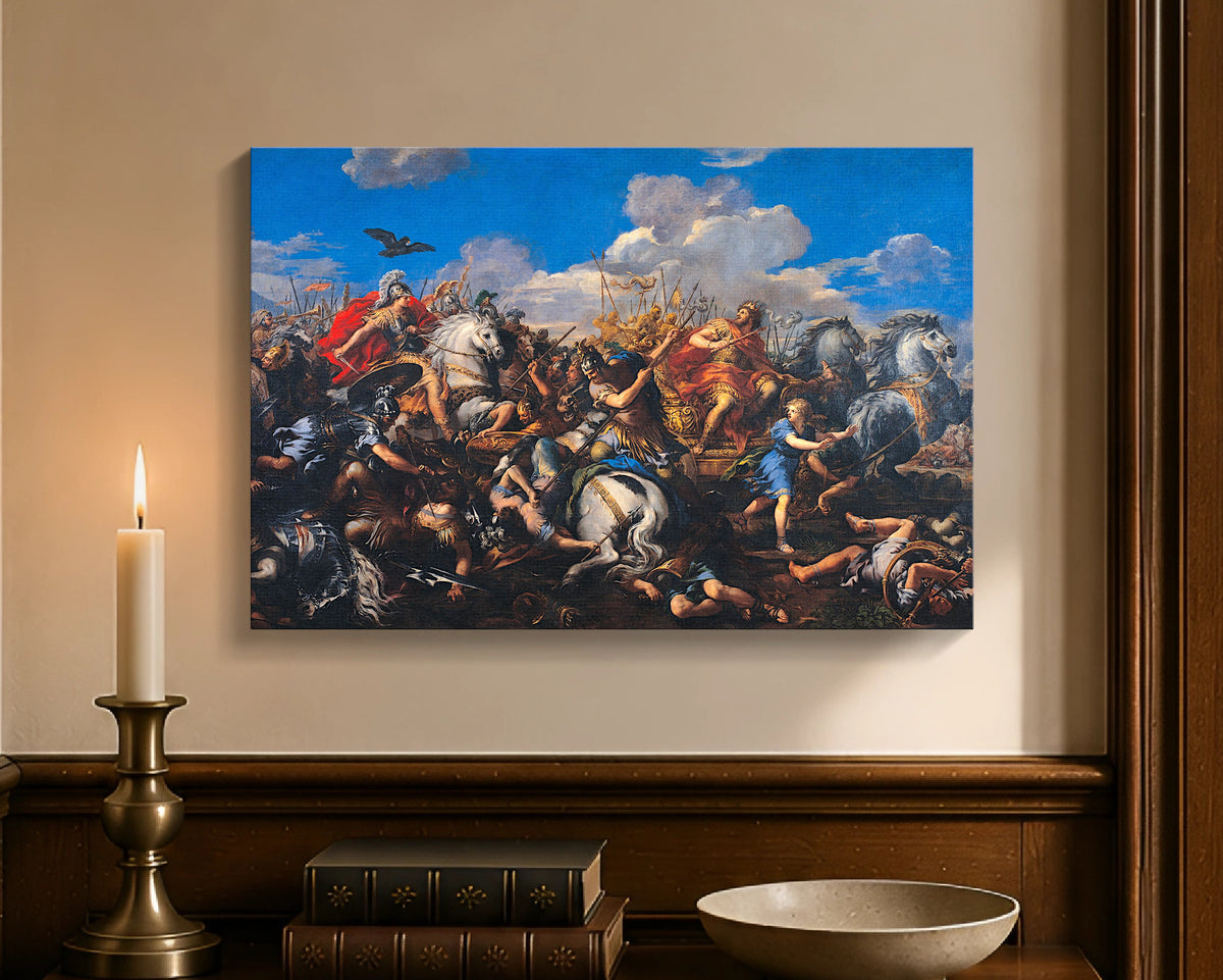 battle of alexander versus darius cw 12x18