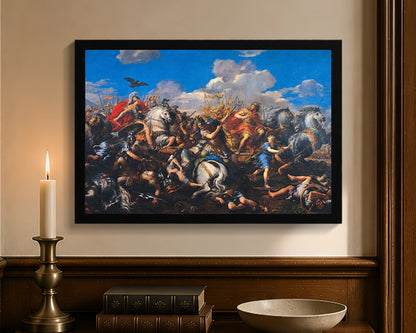 battle of alexander versus darius fc 12x18 black