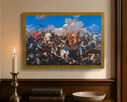 battle of alexander versus darius fc 12x18 gold