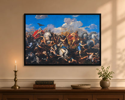 battle of alexander versus darius fc 24x36 black