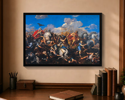 battle of alexander versus darius fp 16x24 black