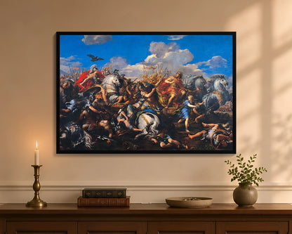 battle of alexander versus darius fp 24x36 black