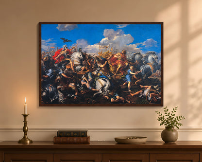 battle of alexander versus darius fp 24x36 brown