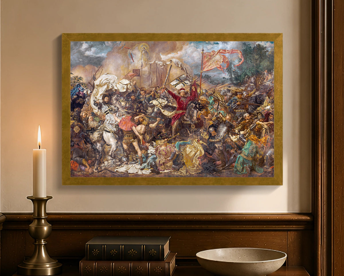 battle of grunwald fc 12x18 gold