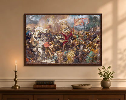 battle of grunwald fc 24x36 brown