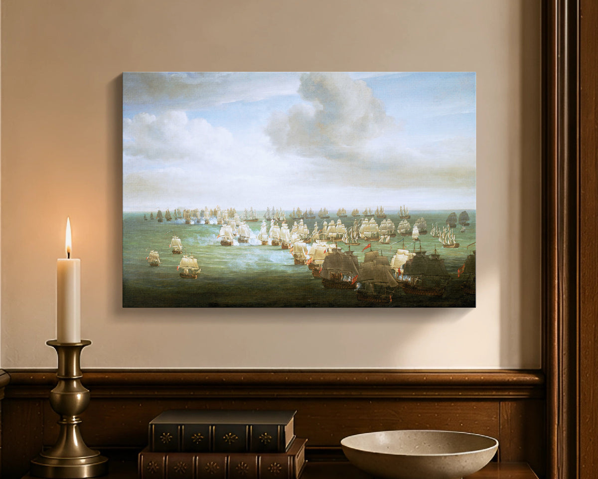 battle of trafalgar, 21 october 1805, beginning of the action cw 12x18