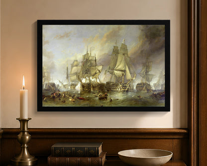 battle of trafalgar fc 12x18 black