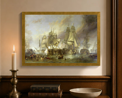 battle of trafalgar fc 12x18 gold