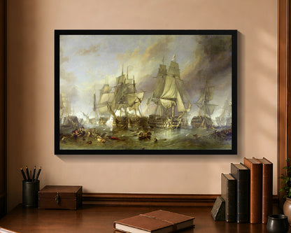 battle of trafalgar fc 16x24 black