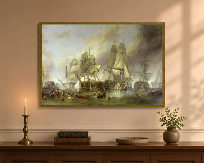 battle of trafalgar fc 24x36 gold