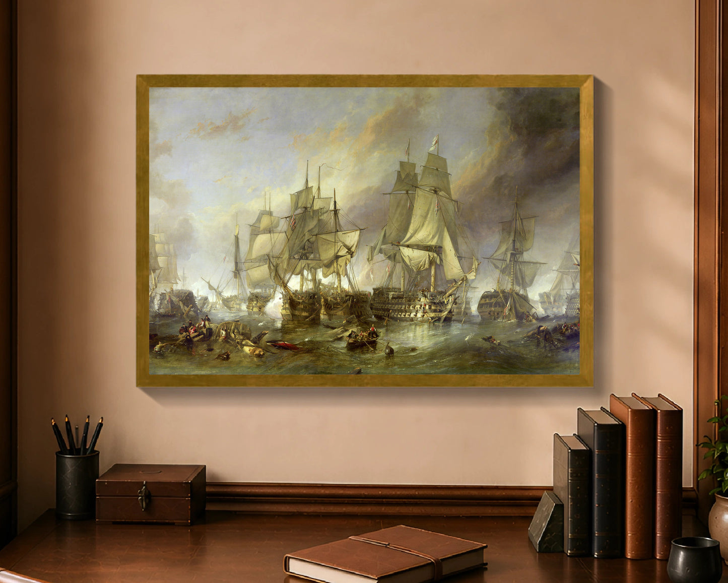 battle of trafalgar fp 16x24 gold
